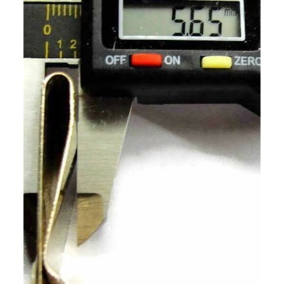 Money Clip Classic Mother Of Pearl Gold T Wallet Cash ID Credit Card Holder Vtg - Picture 9 of 11